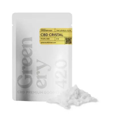 Cristal de CBD 💎 99,8 % de CBD