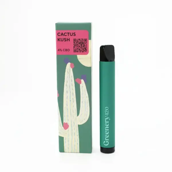 Vaporisateur jetable à saveur de cactus CBD - Appareils de vapotage CBD disponibles à l’achat en ligne chez Greenery (anciennement Flowerfarm)