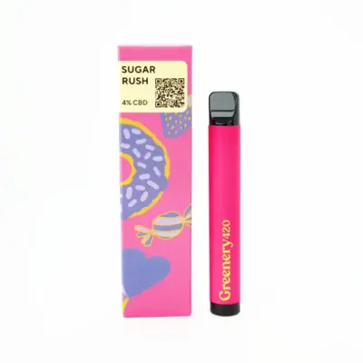 CBD Sugar Rush Vaper avec 4 % de CBD - Disponible à l’achat en ligne chez Greenery