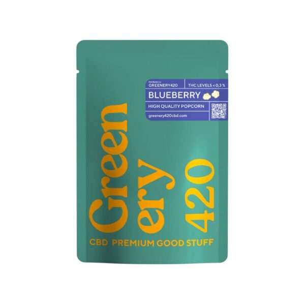 Nouveau maïs soufflé aux bleuets avec des bourgeons de qualité supérieure par Greenery 420