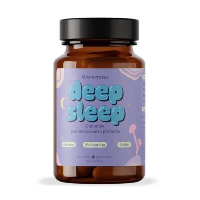Greenery420 Deep Sleep Gummy Bottle avec mélatonine Reishi et valériane pour un repos en profondeur