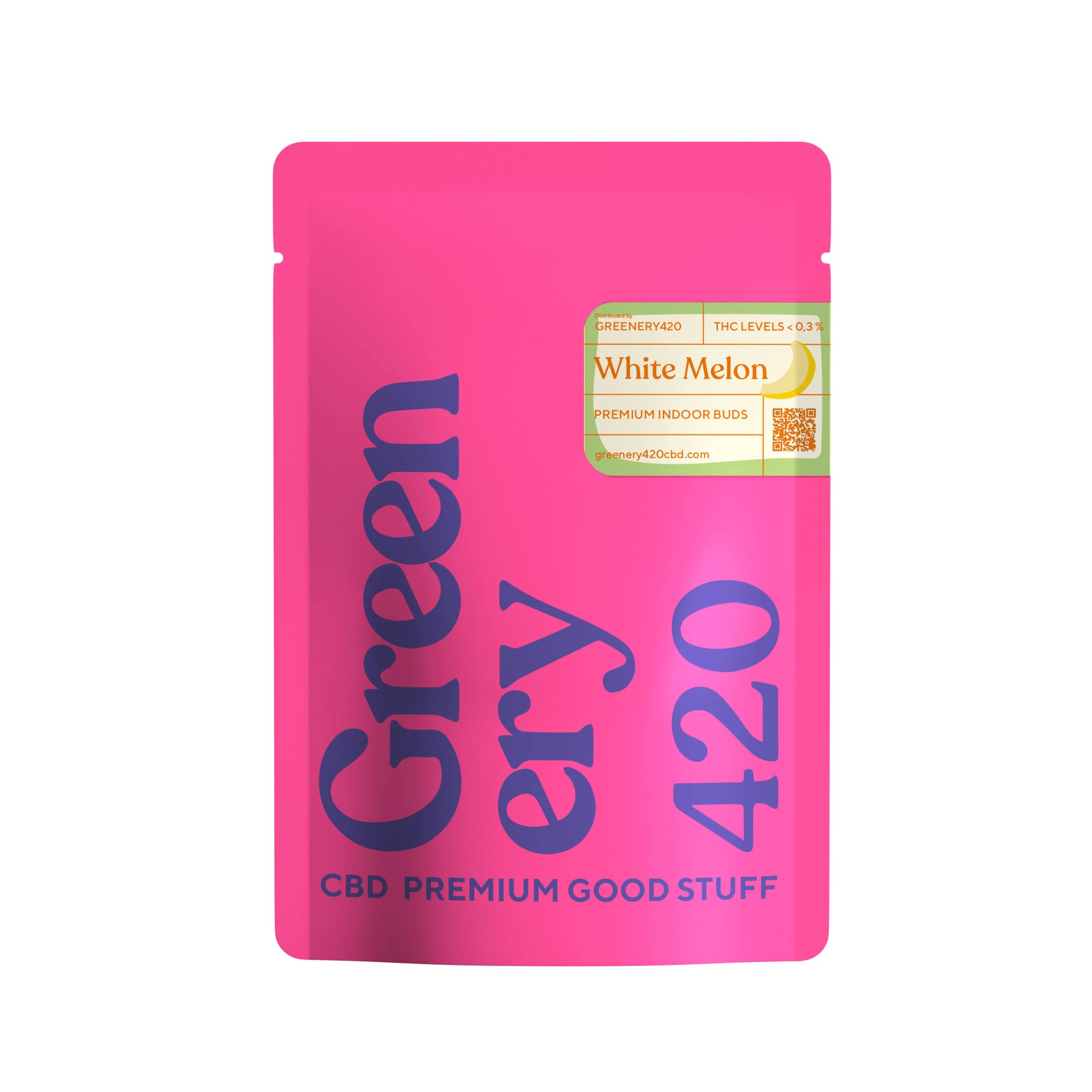 Découvrez notre souche de CBD Indoor White Melon de Greenery420