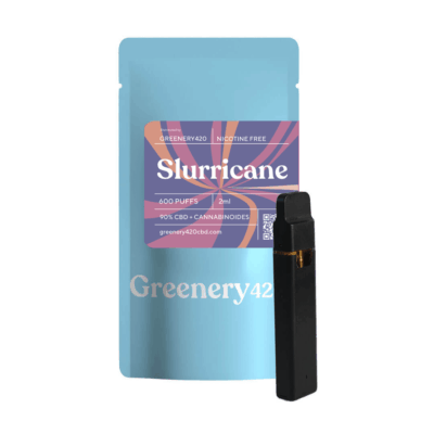 Nouveaux vapoteurs Slurricane CBD avec 90 % de CBD+CBA